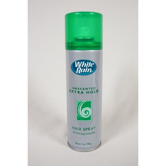 White Rain Aerosol Hairspray Unscented Extra Hold Vintage 2005 Old Packaging - Picture 1 of 8